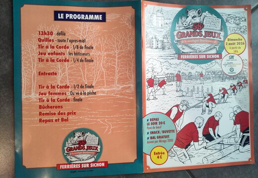 Le programme des 58èmes Grands Jeux