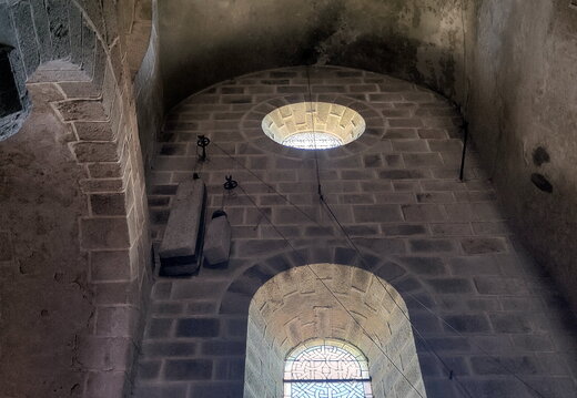Contre-poids de l'horloge d'Odobey de l'église Notre-Dame de Châtel-Montagne